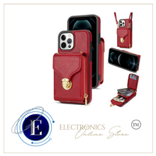Load image into Gallery viewer, Zipper Purse/Wallet Cards Lanyard Case For iPhone 14 13 12 11 Pro X XS Max XR 8 7 Plus SE 2022 Crossbody
