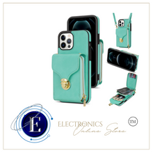 Load image into Gallery viewer, Zipper Purse/Wallet Cards Lanyard Case For iPhone 14 13 12 11 Pro X XS Max XR 8 7 Plus SE 2022 Crossbody
