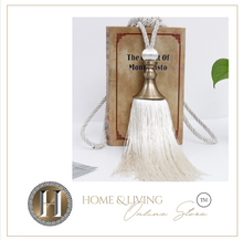 Load image into Gallery viewer, 2PCS Tassel Curtain Tieback Retro Style Curtain Decorative Accessories, Rope Buckle Straps with Hanging Ball

