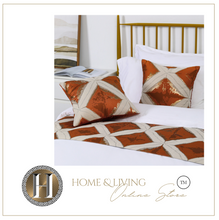 Load image into Gallery viewer, "Arna Royal LUXURY Collection" Hotel Quality Bed Runner/Scarf &amp; 2 Cushion Covers
