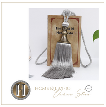 Load image into Gallery viewer, 2PCS Tassel Curtain Tieback Retro Style Curtain Decorative Accessories, Rope Buckle Straps with Hanging Ball
