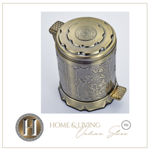 Load image into Gallery viewer, "Arna Royal Vintage Collection"  European Luxury Bronze Stainless Steel Trash Rubbish Bin
