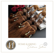 Load image into Gallery viewer, "Arna Collection" Retro/Classical/Vintage Rope Curtain Ties - Many COLOURS x 2 Pieces
