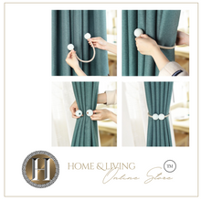 Load image into Gallery viewer, "Arna Collection" Retro/Classical Curtain Magnetic Pearl Ties - Many COLOURS x 2 Pieces
