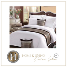 Load image into Gallery viewer, "Arna Royal LUXURY Collection" Hotel Quality Bed Runner/Scarf &amp; 2 Cushion Covers - Many Colours
