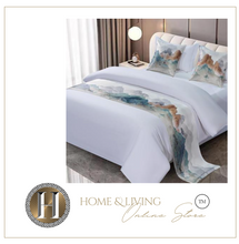 Load image into Gallery viewer, "Arna Royal LUXURY Collection" Hotel Quality Bed Runner/Scarf &amp; 2 Cushion Covers - Many Colours
