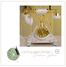 Load image into Gallery viewer, Deluxe "Arna Royal Collection"  Luxury European Retro Telephone Landline Phone with Mechanical Ring,
