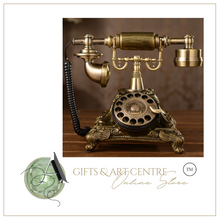 Load image into Gallery viewer, Deluxe "Arna Royal Collection"  Luxury European Retro Telephone Landline Phone with Mechanical Ring,
