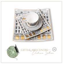 Load image into Gallery viewer, "Arna Lisa" Royal Collection - Luxury 24 Piece Bone China Dinnerware for 6 Gold/Silver
