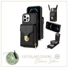 Load image into Gallery viewer, Zipper Purse/Wallet Cards Lanyard Case For iPhone 14 13 12 11 Pro X XS Max XR 8 7 Plus SE 2022 Crossbody
