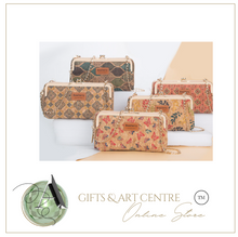 Load image into Gallery viewer, "Arna Lisa" Collection - Designer Vintage Dutch Woodgrain Classic Wallet Purse Phone Bag + Chain
