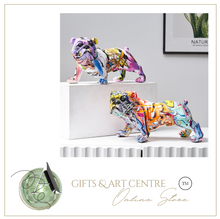 Load image into Gallery viewer, Nordic Sculpture Designer Bull Dogs Statue x2 Book Shelf Accessories - Office Home &amp; Living
