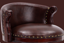 Load image into Gallery viewer, "Arna Royal Victorian Collection" Luxury Plus Furniture - Exquisite American Style Leather Bar Stools
