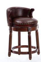 Load image into Gallery viewer, "Arna Royal Victorian Collection" Luxury Plus Furniture - Exquisite American Style Leather Bar Stools
