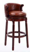 Load image into Gallery viewer, "Arna Royal Victorian Collection" Luxury Plus Furniture - Exquisite American Style Leather Bar Stools
