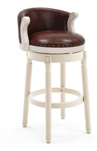Load image into Gallery viewer, "Arna Royal Victorian Collection" Luxury Plus Furniture - Exquisite American Style Leather Bar Stools

