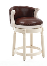 Load image into Gallery viewer, "Arna Royal Victorian Collection" Luxury Plus Furniture - Exquisite American Style Leather Bar Stools
