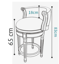 Load image into Gallery viewer, "Arna Royal Victorian Collection" Luxury Plus Furniture - Exquisite American Style Leather Bar Stools
