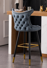 Load image into Gallery viewer, "Arna Royal Victorian Collection" Luxury Plus Furniture - High End Italian Dome Bar Stools x2
