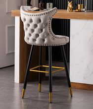 Load image into Gallery viewer, "Arna Royal Victorian Collection" Luxury Plus Furniture - High End Italian Dome Bar Stools x2
