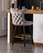 Load image into Gallery viewer, "Arna Royal Victorian Collection" Luxury Plus Furniture - High End Italian Dome Bar Stools x2
