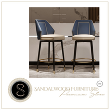 Load image into Gallery viewer, "Arna Royal Victorian Collection" Luxury Plus Furniture - Exquisite Formal Style Leather Bar Stools
