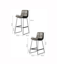 Load image into Gallery viewer, "Arna Royal Victorian Collection" Luxury Plus Furniture - Exquisite Leather Bar Stools
