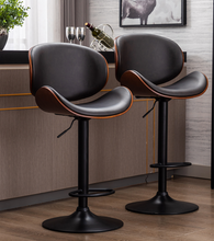 Load image into Gallery viewer, "Arna Royal Victorian Collection" Luxury Plus Furniture - Exquisite Leather Rosewood Bar Stools
