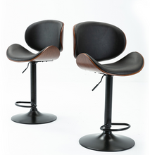 Load image into Gallery viewer, "Arna Royal Victorian Collection" Luxury Plus Furniture - Exquisite Leather Rosewood Bar Stools

