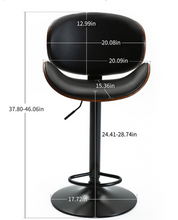 Load image into Gallery viewer, "Arna Royal Victorian Collection" Luxury Plus Furniture - Exquisite Leather Rosewood Bar Stools
