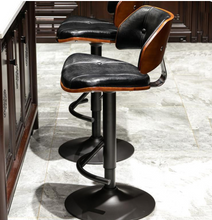 Load image into Gallery viewer, "Arna Royal Victorian Collection" Luxury Plus Furniture - Exquisite Leather Rosewood European Bar Stools
