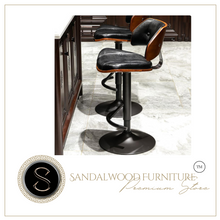 Load image into Gallery viewer, "Arna Royal Victorian Collection" Luxury Plus Furniture - Exquisite Leather Rosewood European Bar Stools

