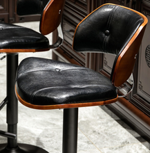 Load image into Gallery viewer, "Arna Royal Victorian Collection" Luxury Plus Furniture - Exquisite Leather Rosewood European Bar Stools
