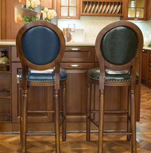 Load image into Gallery viewer, "Arna Royal Victorian Collection" Luxury Plus Furniture - Exquisite Leather American Bar Stools
