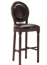 Load image into Gallery viewer, "Arna Royal Victorian Collection" Luxury Plus Furniture - Exquisite Leather American Bar Stools
