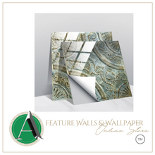 Load image into Gallery viewer, "Arna" Collections - DIY - Custom Crystal Film Covered Retro Metal Pattern Ceramic Tiles x20 Adhesive
