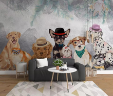 Load image into Gallery viewer, "Arna Collection" - Wall Paper -  Hand-Painted Pet Restaurant, Pet Shop, Background Wall Wallpaper - Perfect for Feature Walls 16 Square Meter
