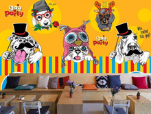 Load image into Gallery viewer, "Arna Collection" - Wall Paper -  Hand-Painted Pet Restaurant, Pet Shop, Background Wall Wallpaper - Perfect for Feature Walls 4 Square Meter
