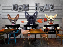Load image into Gallery viewer, "Arna Collection" - Wall Paper -  Hand-Painted Pet Restaurant, Pet Shop, Background Wall Wallpaper - Perfect for Feature Walls 4 Square Meter
