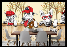 Load image into Gallery viewer, "Arna Collection" - Wall Paper -  Hand-Painted Pet Restaurant, Pet Shop, Background Wall Wallpaper - Perfect for Feature Walls 4 Square Meter
