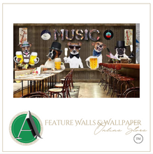 Load image into Gallery viewer, "Arna Collection" - Wall Paper -  Hand-Painted Pet Restaurant, Pet Shop, Background Wall Wallpaper - Perfect for Feature Walls 8 Square Meter
