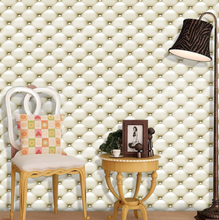 Load image into Gallery viewer, "Arna Collection" - Wall Paper - Luxury Red 3D Faux Leather Wallpaper Soft (Many Colours)
