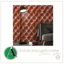 Load image into Gallery viewer, "Arna Collection" - Wall Paper - Luxury Brown 3D Faux Leather Wallpaper Soft (Many Colours)
