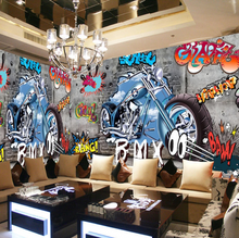 Load image into Gallery viewer, "Arna Collection" - Feature Wall - Motorcycle Graffiti Wall Sticker Removable 3D - 8 Square Meters
