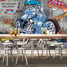 Load image into Gallery viewer, "Arna Collection" - Feature Wall - Motorcycle Graffiti Wall Sticker Removable 3D - 8 Square Meters
