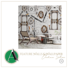 Load image into Gallery viewer, "Arna Collection" - Feature Wall - Abstract Wall Sticker Removable - 10 Square Meters
