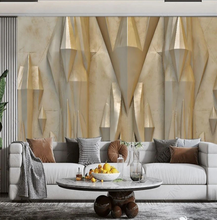 Load image into Gallery viewer, "Arna Collection" - Feature Wall - Light Luxury Abstract Pattern Gold Geometric Art Wall Sticker Removable - 12 Square Meters
