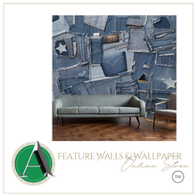 Load image into Gallery viewer, "Arna Collection" - Feature Wall - Retro Denim Jean Wall Sticker Removable - 8 Square Meters (Many Sizes)

