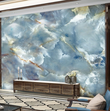 Load image into Gallery viewer, "Arna Collection" - Feature Wall - Blue &amp; Gold Marble Wall Sticker Removable - 8 Square Meters (Many Sizes)
