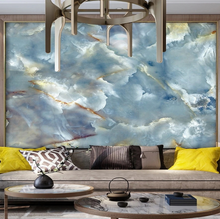 Load image into Gallery viewer, "Arna Collection" - Feature Wall - Blue &amp; Gold Marble Wall Sticker Removable - 8 Square Meters (Many Sizes)
